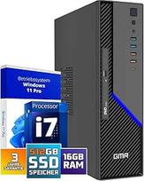 GMR Ultra SFF i7 biuro kompiuteris - verslo biuro kompiuteris | 16GB RAM | 512GB SSD M.2 | DVD±RW | USB 3 | Windows 11 Pro | WiFi Bluetooth