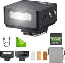 Godox IT20 S IT20S fotoaparato blykstė "Sony", TTL mini blykstė, 1,5 s greitas atkūrimas, magnetiniai spalviniai filtrai, suderinama su "Sony ZV-E10 Alpha A9 III a7III a7CII a7IV a7C a7RV a6700 a6400 (juoda)