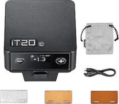 GODOX iT20C TTL fotoaparato blykstė Speedlite 700 blyksčių, veikianti visu galingumu 1,5 s įkrovimo laikas 1/8000 s HSS fotoaparato blykstė su magnetiniais difuzoriais ir spalvotais filtrais, skirta "Canon" fotoaparatams (juoda)
