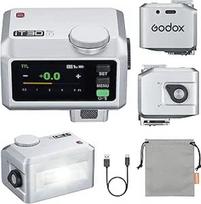 GODOX iT30Pro-F fotoaparato blykstė, TTL automatinės ekspozicijos 2,4 GHz sistema, 1/8000 s greita sinchronizacija, maža blykstė su spalvotu jutikliniu ekranu, suderinama su "Fuji" fotoaparatais, sidabrinė (IT30pro-F)