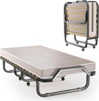 GOPLUS viengulė sulankstoma lova 90 x 200 cm, sulankstoma lova suaugusiesiems su 10 cm atminties putų čiužiniu, ortopedinė, 130 kg apkrova, sulankstoma lova 1 asmeniui svečiams ir ortopedinė (balta)