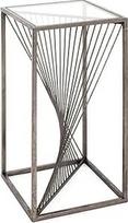 HAKU Möbel Art Deco šoninis staliukas Bronza Metalas Apsauginis stiklas 8 mm Matmenys W 30 cm x H 60 cm x D 30 cm