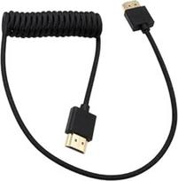 HDMI 8K 4K60p kabelis "Atomos Ninja V Ultra Indie 5 GODOX" "Sony A7IV FX3 Z280" "Canon C300/500 Lumix S5M2 GH7" fotoaparatui "Feelworld F5Pro Cut6 Portkeys LH5PII", A tipo HDMI 2.1 pintas kabelis 50 cm