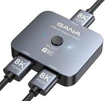 HDMI skirstytuvas 8K @ 60Hz 4K @ 120Hz, GANA HDMI 2.1 jungiklis, aliuminio dvikryptis HDMI jungiklis 2 in 1 Out arba 1 in 2 Out HDMI skirstytuvas, HDMI jungiklis palaiko 8K 4K PS5 HDTV Xbox