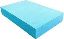 Hochdichte Schaumstoffplatte for DIY-Basteln, Modellieren und Skulpturen - 30 cm x 40 cm x 5 cm - blau/weiße Polystyrolplatten, 1 Stück(Blue)