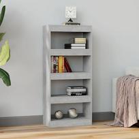 Homvdxl 5 aukštų knygų spinta Aukšta knygų spinta su atviromis lentynomis 135 x 60 cm Laisvai pastatomas saugojimo organizatorius gyvenamajam kambariui Studijos Miegamasis Rustic Grey