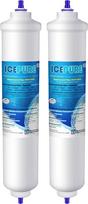 ICEPURE vandens filtras šaldytuvui, suderinamas su Samsung DA29-10105J, DA29-10105J HAFEX/EXP, DA99-02131B, WSF-100, EF9603, HAIER LG šaldytuvu, 2 vnt.