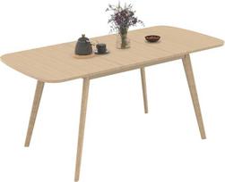 IDMarket - "Noor" ištiesiamas stačiakampis valgomojo stalas 4-8 asmenims Medžio efektas 120-160 cm