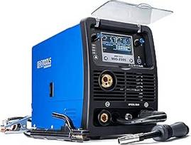 IPOTOOLS MIG-250S 5-in-1 MIG MAG suvirinimo aparatas - sinerginis apsauginis dujinis suvirinimo aparatas su 250 Amperų suvirinimo aparatu be dujinių elektrodų / tinka "E-Hand" / skaitmeninis / IGBT / 230