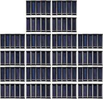 ISTOVO 100 Stueck Mini Solar Panel Neue 0.5V 100MA Solarzellen Photovoltaik Sonnenkraft Ladegeraet DIY 53 x 18 x 2,5 mm