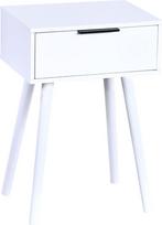 Kesper naktinis staliukas, Medžiaga: Medžiaga: FSC sertifikuota medienos plaušų plokštė, matmenys: 40 x 30 x 59 cm, spalva: balta, 15970