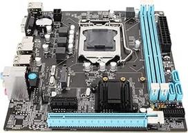 KIMISS stalinių kompiuterių pagrindinė plokštė Micro ATX pagrindinė plokštė LGA 1155 lizdui I3 I5 I7 DDR3 M.2 NVMe NGFF 6 USB2.0 100Mbps LAN, skirta našiems kompiuteriams ir žaidimams
