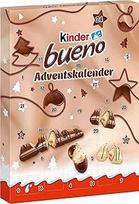 kinder bueno Advento kalendorius 2025 - Šokoladiniai ir mini kiaušiniai - Atraskite saldumynus diena po dienos - Pieniškas šokoladas su švelniu lazdyno riešutų kremu - Kalėdoms ir Adventui - Kalėdų kalendorius - 181 g