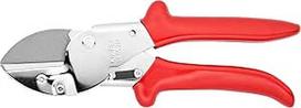 Knipex 94 55 200 žirklės su antkakliu, raudonos/ sidabrinės spalvos, 200 mm