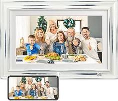 KODAK skaitmeninis nuotraukų rėmelis 14,1 colio WLAN elektroninis nuotraukų rėmelis Full HD IPS jutiklinis ekranas Išmanusis nuotraukų rėmelis su programėle, 32GB atmintis, automatinis pasukimas, dalijimasis nuotraukomis, muzika, vaizdo įrašais