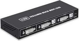 KVM jungiklis DVI 2-in-1 4K Du kompiuteriai USB Splitas Klaviatūra Pelė Spausdinti Monitoriaus perjungimo ekranas Daugiafunkcinis