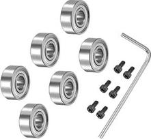 Lager, 6-teiliges Lagerzubehör-Set, 3/16 Zoll Innendurchmesser, 1/2 Außendurchmesser (Nr. 5-40 x 1/4 Schrauben), Verbesserte Haltbarkeit