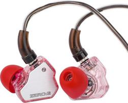 LINSOUL 7Hz x Crinacle Zero:2 In-Ear monitorius, atnaujintas 10 mm dinaminis garsiakalbis IEM, laidinės ausinės, žaidimų ausinės, su OFC IEM kabeliu muzikantams (be mikrofono, rožinės spalvos)