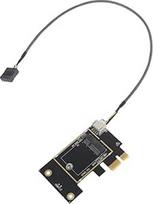 M.2 NGFF belaidžio ryšio kortelė į PCI-e 1X adapterį M.2 "Bluetooth" suderinama tinklo kortelė į WIFI WLAN konverteris staliniam kompiuteriui 8260