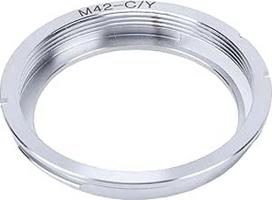 M42 objektyvo adapterio žiedas su stabiliu jungimu, suderinamas su M42 objektyvu, skirtu "Contax Yashica CY" fotoaparatui