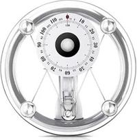 Mechaninės asmeninės svarstyklės, profesionalios analoginės vonios svarstyklės, svėrimo diapazonas: 264 svarai / 120 kg, 155 mm didelis ciferblatas, apvalus grūdintas stiklas, skirtos vonios kambariui, namams, ligoninei (apvalios)