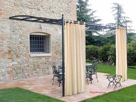 Megashopitalia Užuolaida pavėsinė Pergola Porch Packed su medvilnės kilpomis