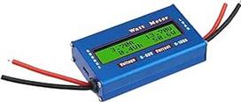 Mėlynas nuolatinės srovės galios analizatorius 0-100A 4-60V LCD skaitmeninis ekranas Watt Meter für Solarpanel und Windturbinensysteme