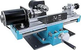 Mikro motorizuotos tekinimo staklės 400W medienos tekinimo staklės kintamo greičio 7000RPM Mokslas Technologijos Veiklos kambario įranga Metalo apdirbimas