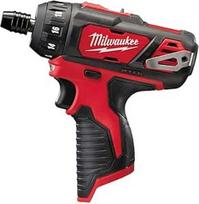 Milwaukee kompaktiškas atsuktuvas 4933441910 M12BD-0 1/4 "HEX 12 V solo be akumuliatoriaus, 12 V, raudonos ir juodos spalvos