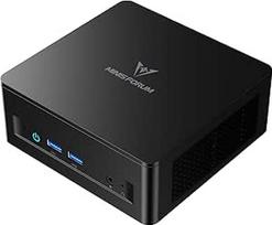Mini kompiuteris MINIS FORUM UM690L Slim Mini PC, AMD Ryzen 9 6900HX mini kompiuteris (8C/16T, iki 4,9 GHz), 16GB LPDDR5 ir 1 TB SSD PCIe 4.0, DP/HDMI 2.1/USB4, 4X USB A, WIFI6E/BT5.2