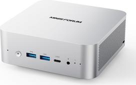 MINIS FORUM AI mini kompiuteris "Barebone M1 Pro-125H" su "Intel Core Ultra 5" procesoriumi 125H (14C/18T, iki 4,5 GHz), mini kompiuteriu PCIe4.0 SSD, keturgubu ekranu su HDMI 2.1/USB4/DP, 5X USB prievadais, "WiFi 7", BT5.4