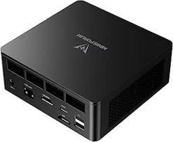 MINIS FORUM UM690L Plonas mini kompiuteris, "AMD Ryzen 9 6900HX" 8 branduolių procesorius iki 4,9 GHz su "AMD Radeon 680M", 16GB LPDDR5 (įmontuota, iki 6400 MT/s)/512GB SSD, HDMI/USB4/DP, USB 3.2 x 2, "WiFi 6E", BT5.2