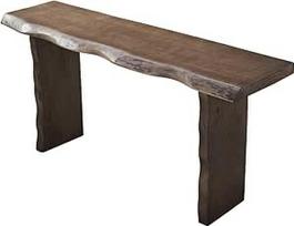 Modernus medinis konsolinis staliukas Siauras akcentinis staliukas gyvenamajame kambaryje, prieškambaryje ir fojė, stilingas sofos staliukas (120 x 40 x 75 cm)