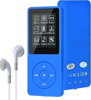 MP3/MP4 skaitmeninis muzikos grotuvas, "Lychee Upgrade" 8GB nešiojamasis "HiFi Lossless Sound" muzikos grotuvas su muzikos/vaizdo/garso įrašymo/FM radiju/knygų skaitytuvu, palaikantis iki 64GB (mėlynas)
