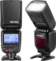 NEEWER NW700-S TTL blykstė Speedlite, suderinama su "Sony" DSLR fotoaparatais 1/8000 s didelės spartos sinchronizacija, 1/1-1/256 išvesties TCM funkcija 230 pilno galingumo blyksnių 0,1-2,7 s recirkuliacija, baterijos neįtrauktos