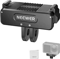 NEEWER patobulintas greito nuėmimo magnetinio laikiklio adapteris, suderinamas su "DJI Osmo Action 5 Pro/4/3", greito keitimo veiksmo kameros laikiklis, Vlog priedai su 1/4 colio sriegiu ir valymo šluoste, AC011