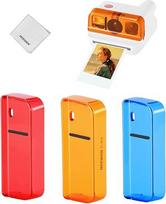 NEEWER objektyvo filtrų rinkinys, suderinamas su "Polaroid Go" fotoaparatu, 3 vnt., "Snap On" spalvotų gelinių filtrų priedų rinkinys (raudonas, mėlynas, oranžinis), skirtas kūrybinei fotografijai, FL-B18