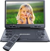 Nešiojamas 14,9 colių automobilinis DVD grotuvas, DVD grotuvas vaikams su pasukamu 12,5 colių HD ekranu ir laikikliu ant automobilio galvos atlošo, DVD/CD grotuvas, DVD grotuvas su Sync TV projektoriumi, USB/SD prievadas