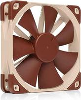 noctua NF-F12 5V aukščiausios kokybės tylus 120 mm ventiliatorius, rudos spalvos