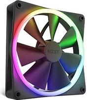 NZXT F140 RGB ventiliatoriai - RF-R14SF-B1 - Pažangus RGB apšvietimo reguliavimas - Visiškai tylus aušinimas - Viengubas (RGB ventiliatorius ir valdiklis reikalingi ir į komplektą neįeina) - 140 mm ventiliatorius - Juodas