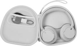 PAIYULE dėklas "Sony" belaidėms "Bluetooth" ausinėms WH-CH720N WH-CH520 WH-1000XM4 su triukšmo slopinimu per ausis, krepšys-organizatorius, kelioninis krepšys USB kabeliui (tik dėžutė) (baltas)