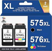 Palmtree PG-575XL CL-576XL spausdintuvo kasetės 575 XL 576 XL suderinamos su Canon 575 576, skirtos Canon PIXMA TS3550i TS3551i TS3750i TS3751i TS3752i TR4750i TR4751i TR4755i TR4756i (1 juoda, 1 juoda)
