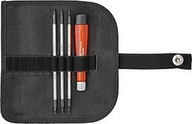 PB Swiss Tools Mini atsuktuvų rinkinys PB 510 | 100 % šveicariška gamyba | 4 dalių atsuktuvų rinkinys su dvipusiais keičiamais ašmenimis kryžminiu lizdu kompaktiškame dirbtinės odos krepšyje