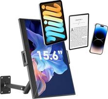 Planšetinio kompiuterio sieninis laikiklis "iPad", nešiojamasis monitoriaus stovas "Max 15,6" colių aliuminio lydinio 360° reguliuojamas sulankstomas planšetinio kompiuterio laikiklis "Kindle", tinkamas 4,7-12,9 colių