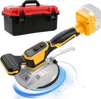 Plytelių vibratorius "Dewalt" 20 V akumuliatoriui, plytelių vibratorius su 5 colių siurbtuku, 8 greičiai, 60 kg talpa, plytelių vibratorius plytelėms ir sienų plytelėms 32 x 32 colių ir mažesnėms (geltonas)