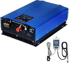 PMSUN 1000W su elektros tinklu susietas galios keitiklis Galios ribotuvas LCD ekranas DC26-45V saulės įvesties AC230V grynos sinusinės bangos išėjimas 24V 36V saulės kolektoriui/24V akumuliatoriui