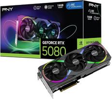 PNY GeForce RTX™ 5080 16GB ARGB OC Triple Fan vaizdo plokštė DLSS 4