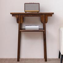 PQXQZ Konsole Im Mid Century Stil für den Eingangsbereich Zweistufiger Beistelltisch Schmales Holzregal für Kleine Wohnzimmer und Eingangsbereiche