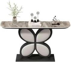 Prieškambario staliukas, siauras sofos staliukas už kavos staliuko, skandinaviško stiliaus prieškambario staliukas svetainei, prieškambariui, 120 x 30 x 80 cm (spalva: auksinė 2)
