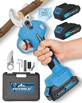 Profesionalios 1200 W akumuliatorinės žirklės Makita 18 V akumuliatoriui, 40 mm pjovimo jėga, bešepetėlinis variklis, elektrinės genėjimo žirklės su 2 x 2000 mAh akumuliatoriumi, ergonomiška rankena, dovanos vyrams Kalėdos
